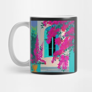 Bougainvillea on the beach Mug